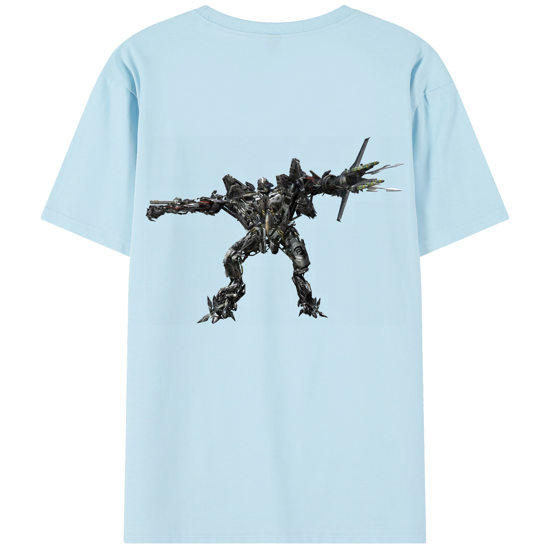 （画像用） Transformers トランスフォーマー 綿100％半袖Tシャツ（背面プリント）
